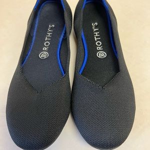 Rothy’s Womens black round toe ballet flat